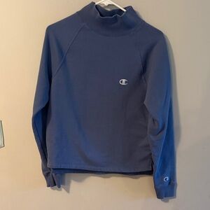 Champion Steel Blue Mock Neck Sweatshirt